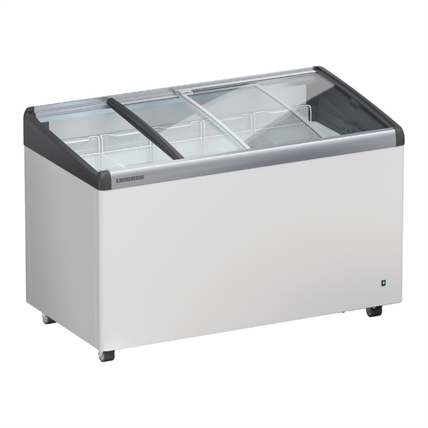 Liebherr Curved Glass Lid Chest Freezer with 5 Baskets 354Ltr