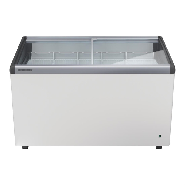 Liebherr Curved Glass Lid Chest Freezer with 5 Baskets 354Ltr