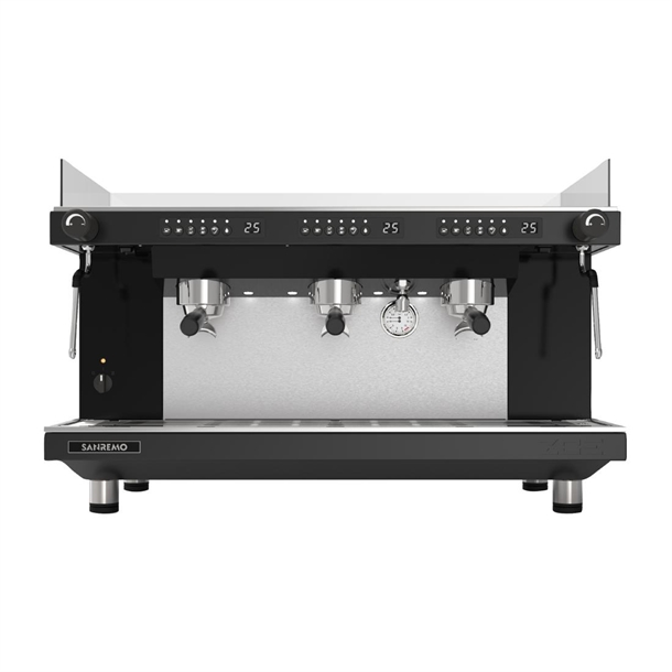 Sanremo ZOE Competition Coffee Machine 3 group Tall - Black Frame (Direct)