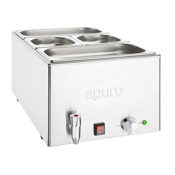 Apuro Bain Marie with Tap and Pans