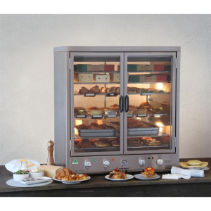 Roband Heat 'n' Hold with Hinged Door on Control Side and Sliding Door on Display Side
