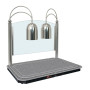 Hatco Freestanding Dual Overhead Heat Lamp & Swanstone Heated Base (Direct)