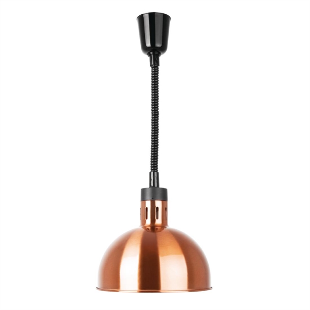 Apuro Retractable Dome Heat Shade Copper Finish