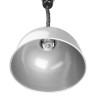 Apuro Retractable Dome Heat Lamp Silver 2.5kW
