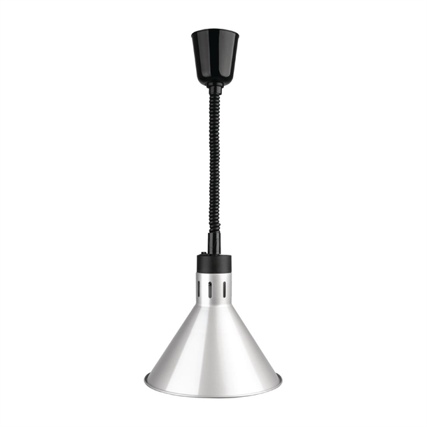 Apuro Conical Retractable Heat Shade Silver Finish