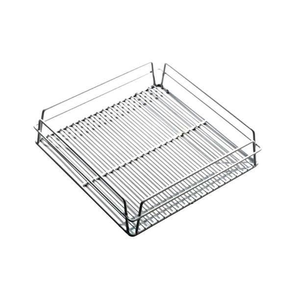 KH Glass Racks Baskets with Open Interior White