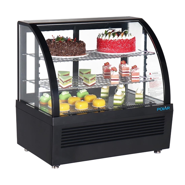 Polar C-Series Countertop Display Fridge 100Ltr Black