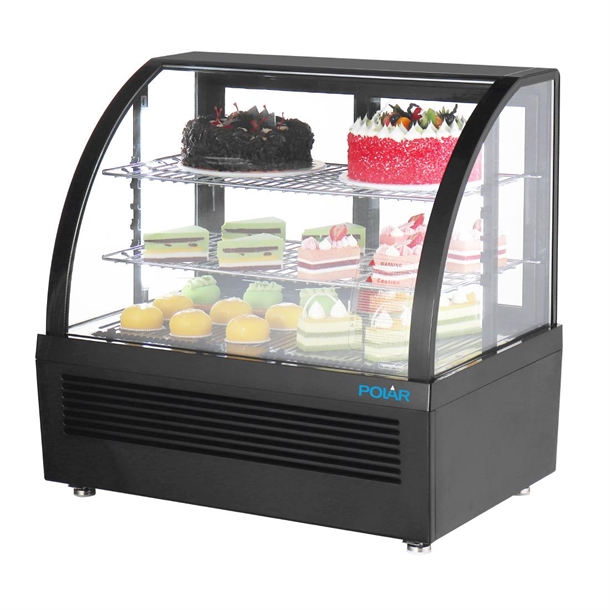 Polar C-Series Countertop Display Fridge 100Ltr Black