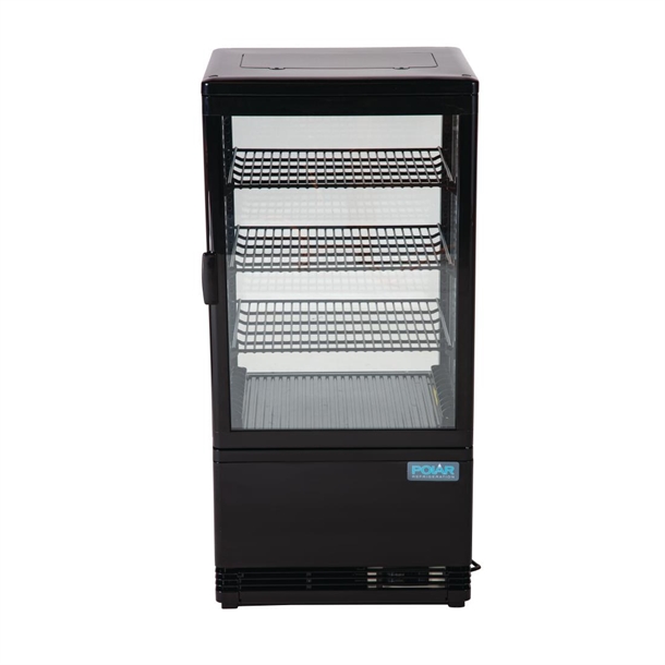 Polar C-Series Energy Efficient  Display Fridge 68Ltr Black