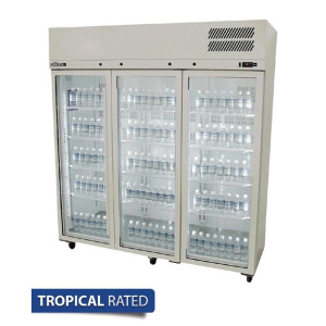 Williams Pearl Three Glass Door Upright Fridge HP3GS St/St - 1510Ltr (Direct)