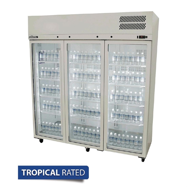 Williams Pearl Three Glass Door Upright Fridge HP3GS St/St - 1510Ltr (Direct)