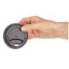 Fiesta Compostable Lid for Hot Cups Black 225ml (1000 Pack)