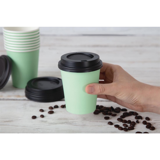 Fiesta Takeaway Coffee Cups Single Wall Turquoise 225ml / 8oz