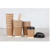Fiesta Recyclable Coffee Cup Lids Black 340ml / 12oz and 455ml / 16oz