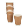 Fiesta Recyclable Hot Cup Double Wall Kraft 340ml (500 Pack)