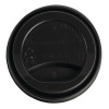 Fiesta Compostable Lid for Hot Cups Black 340/455ml (50 Pack)