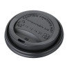Fiesta Compostable Lid for Hot Cups Black 340/455ml (50 Pack)