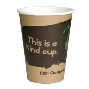 Fiesta Compostable Hot Cup Single Wall Kind 340ml (1000 Pack)