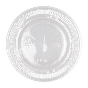 BioPak PET Clear Flat Lid 90mm for BioCup Paper Cup 390-650ml 12-22oz (1000 Pack)