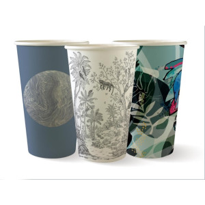 BioPak Art Series Hot BioCups Single Wall 510ml / 16oz (1000 Pack)