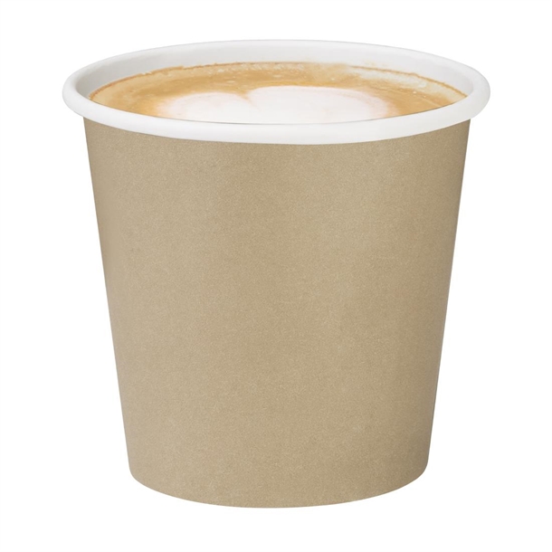 Fiesta Recyclable Hot Cups Single Wall Kraft 170ml (50 Pack)