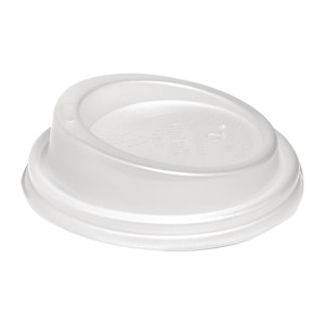 BioPak PLA Lids for BioPak BioCups 80mm White (1000 Pack)