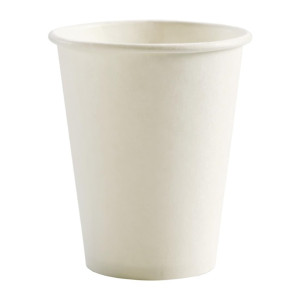 BioPak BioCup Single Wall White - 280ml 8oz 80mm (Pack 1000)