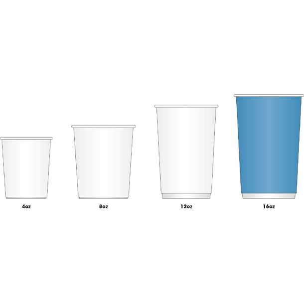 Fiesta Takeaway Coffee Cups Ripple Wall Black 450ml / 16oz