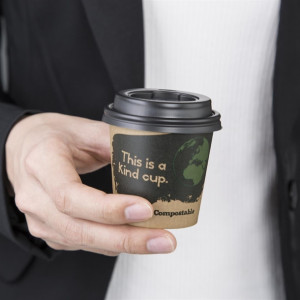 Fiesta Compostable Hot Cup Single Wall Kind 114ml (1000 Pack)