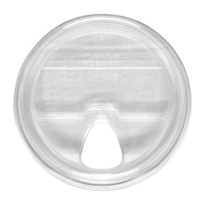 BioPak PLA Sipper Lid Clear for PLA BioCup 300-700ml (1000 Pack)