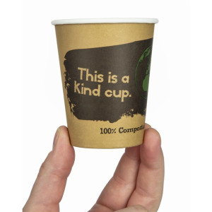 Fiesta Compostable Hot Cup Single Wall Kind 255ml (50 Pack)
