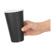 Fiesta Takeaway Coffee Cups Single Wall Black 450ml / 16oz