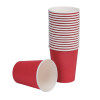 Fiesta Recyclable Hot Cup Single Wall Red 225ml (50 Pack)