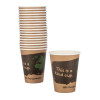 Fiesta Compostable Hot Cup Single Wall Kind 340ml (50 Pack)
