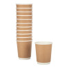 Fiesta Recyclable Hot Cup Double Wall Kraft 225ml (25 Pack)