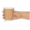 Fiesta Recyclable Hot Cup Double Wall Kraft 225ml (25 Pack)