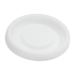 BioPak PS No Hole Lid White - 4oz 63mm (Pack 1000)