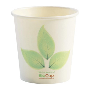 BioPak BioCup Single Wall Leaf - 120ml 4oz 63mm (Pack 2000)