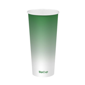 BioPak Cold Paper BioCup Green - 700ml / 90mm (500 Pack)