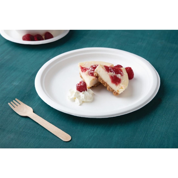 Fiesta Compostable Bagasse Round Plate 260mm (50 Pack)