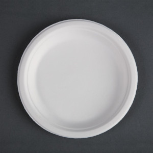 Fiesta Compostable Bagasse Round Plate 179mm (50 Pack)