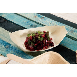 Fiesta Compostable Wooden Sushi Boats Large 250mm (100 Pack)