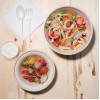 Fiesta Compostable Bagasse Round Bowls Natural Colour (Pack of 50)
