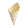Fiesta Compostable Wooden Canape Cones 75mm (100 Pack)