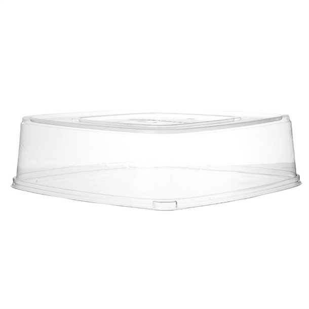 Detpak Pla Sugarcane Regalia Catering Tray Lid Clear - 363x363x99mm (50 Pack)