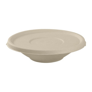 BioPak BioCane Natural Lids To Suit 800-1180ml Bowls (Pack 400)