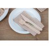Fiesta Compostable Biodegradable Disposable Birch Wood Forks (100 Pack)