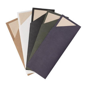 EcoSafe Cutlery Pouches with 2-Ply Bamboo Napkin Black (500 Pack)