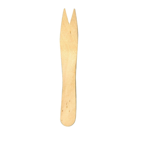 Fiesta Compostable Biodegradable Disposable Wooden Chip Forks (1000 Pack)