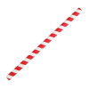 Fiesta Compostable Paper Smoothie Straws Red Stripes (250 Pack)